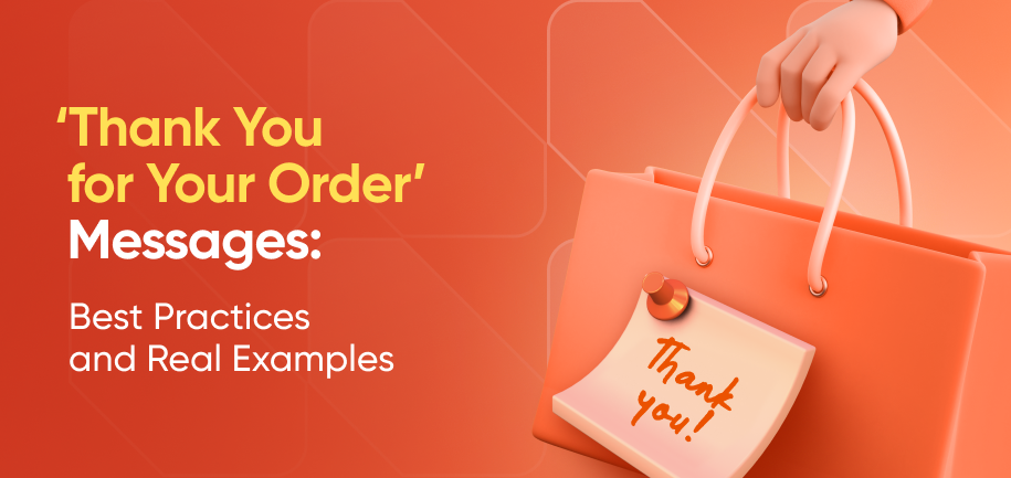 Thank You for Your Order Messages