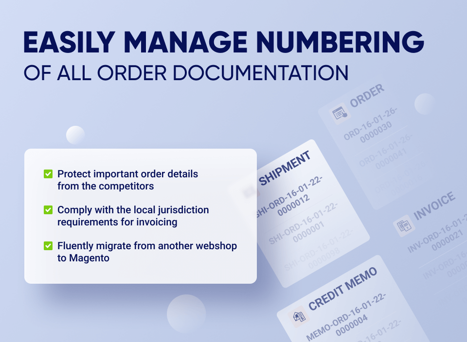 set custom number for the magento order