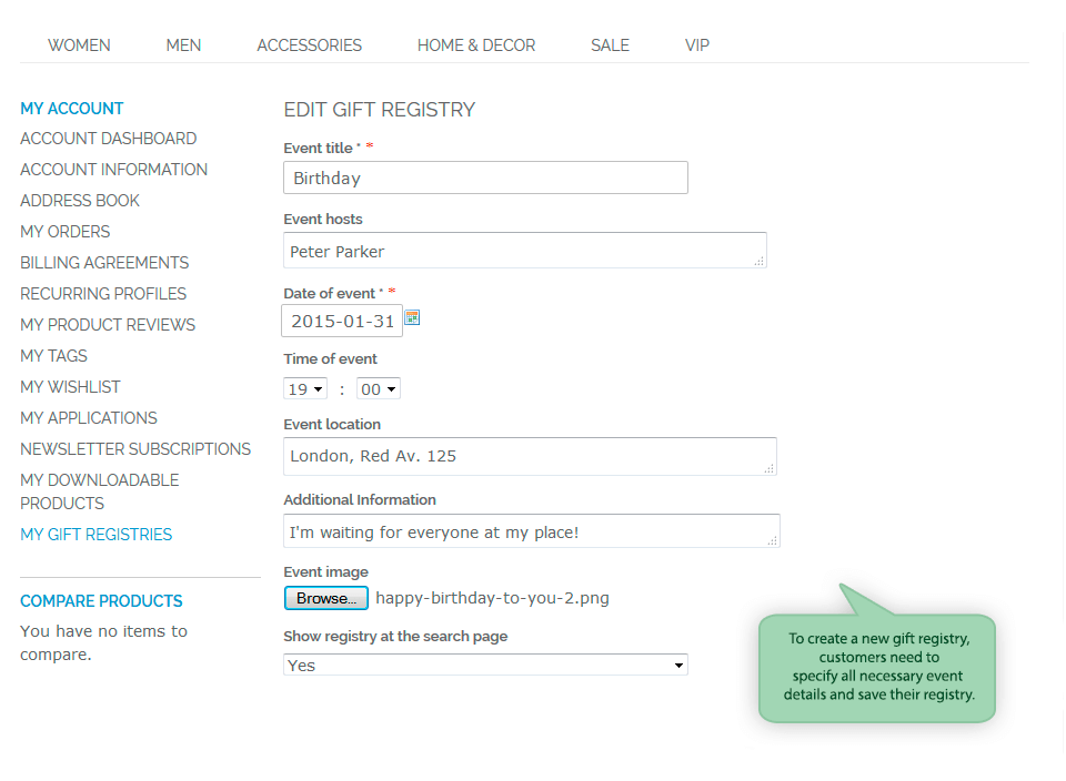 new registry creation