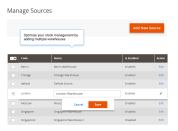 distribute inventory among multiple warehouses