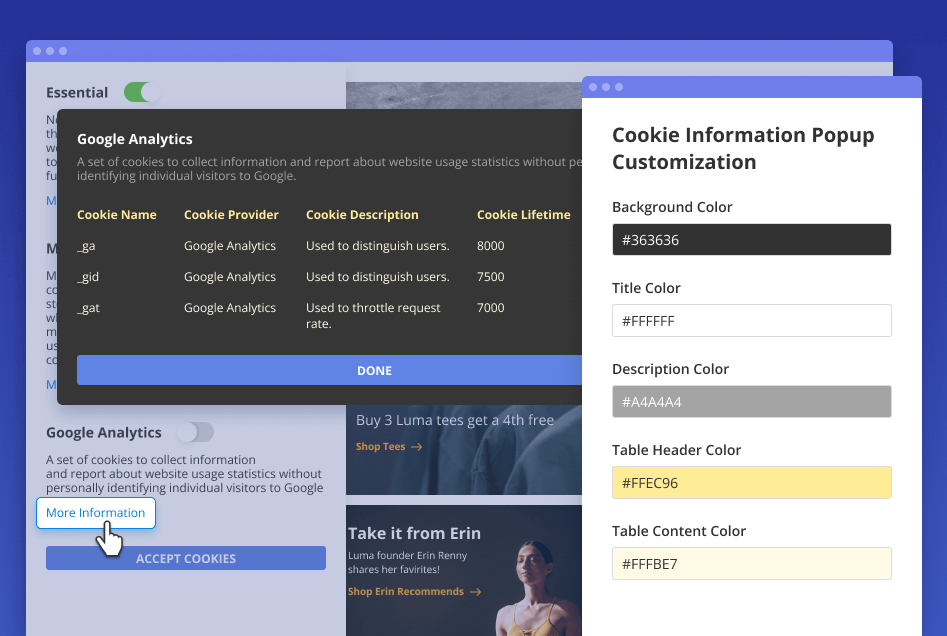 gdpr cookie popup gdpr cookie popup in magento 2 module