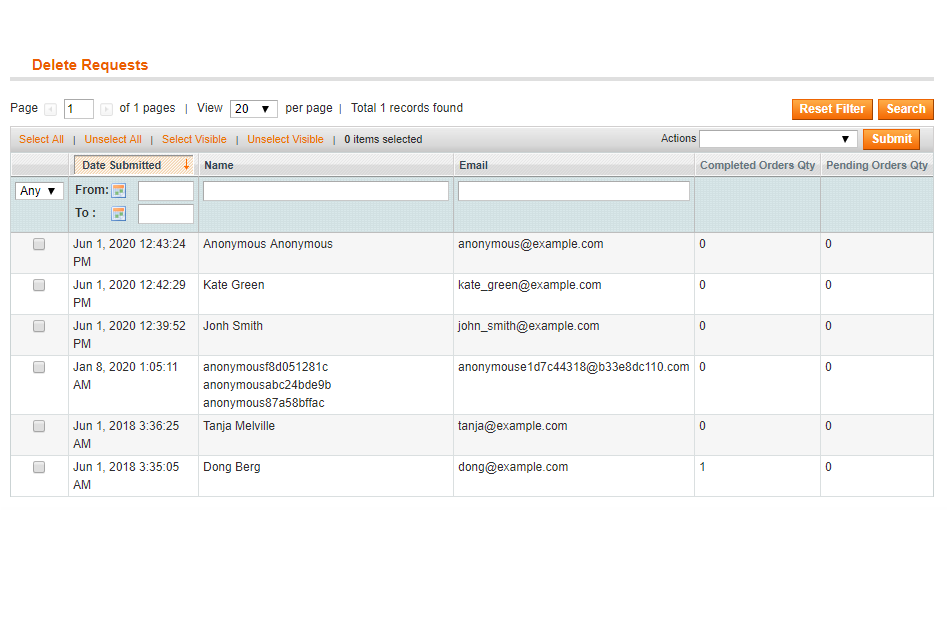 gdpr delete account in magento 2 extension gdpr delete account