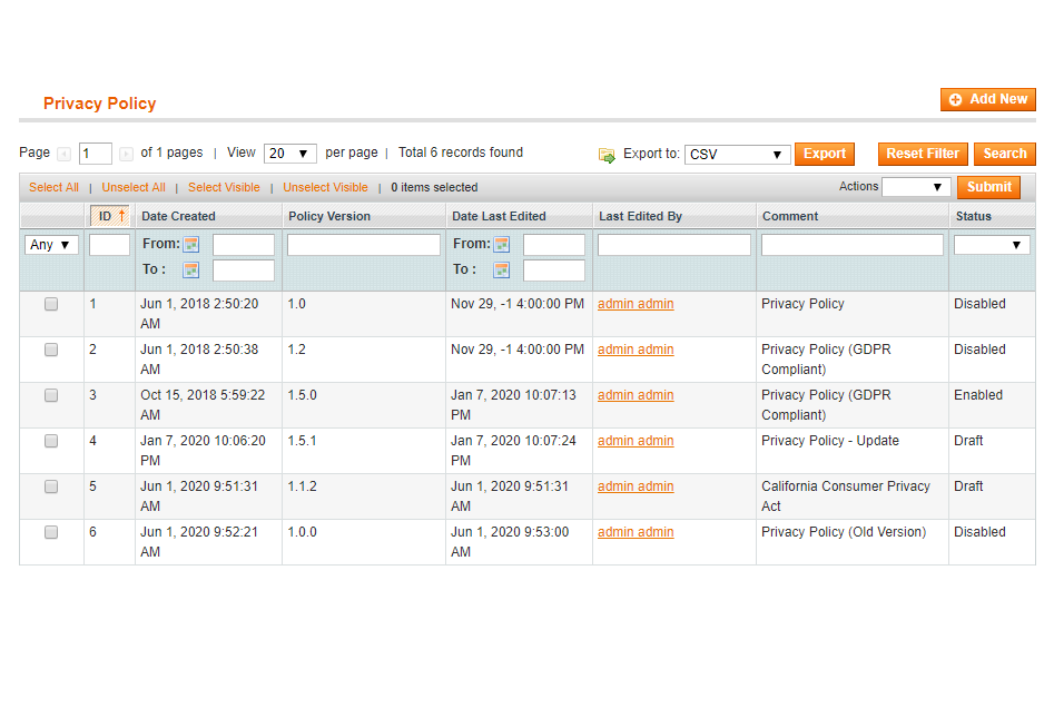 gdpr magento 2 data download gdpr data portability