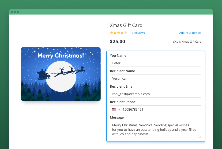 gift card personalization magento 2 personalize gift card