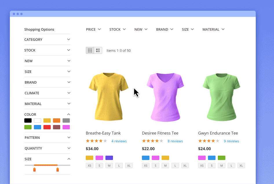 fast filtering with ajax technology magento 2 ajax layered navigation