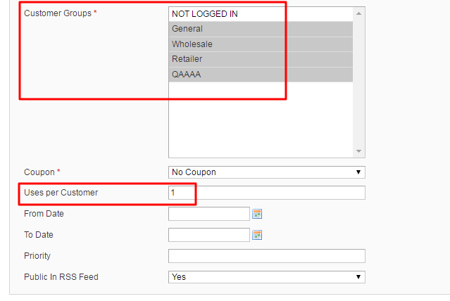 Auto Add promo Items - uses per customer Auto Add promo Items - uses per customer