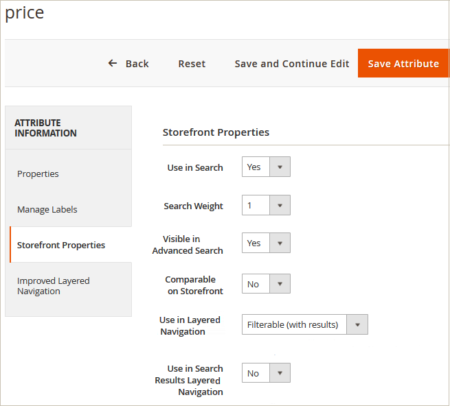 Magento 2 Layered Navigation