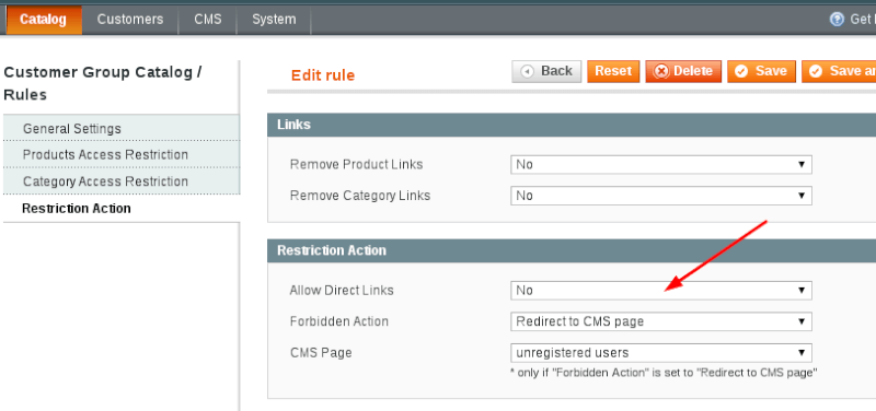Magento Customer Group Catalog - Amasty