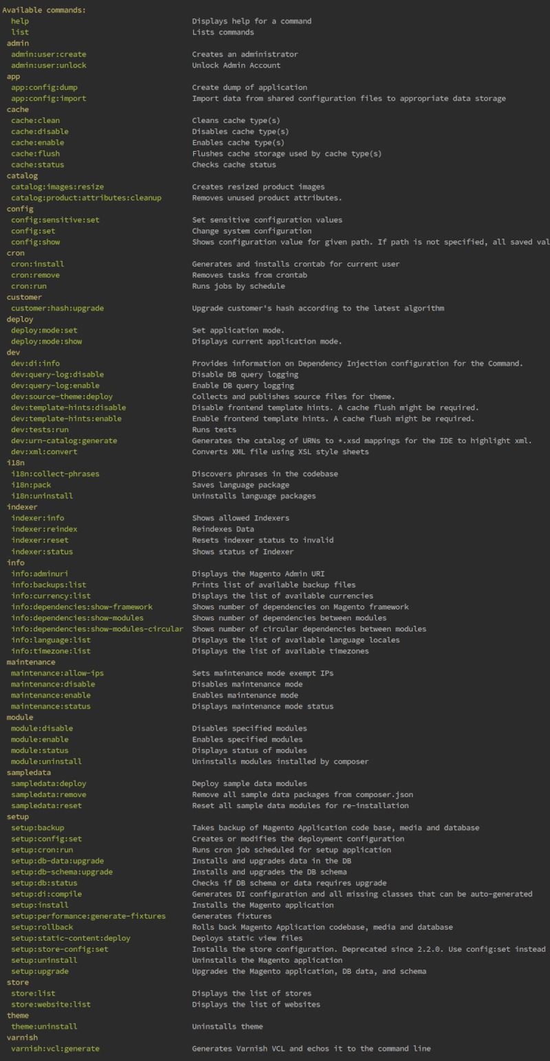 complete-list-of-commands