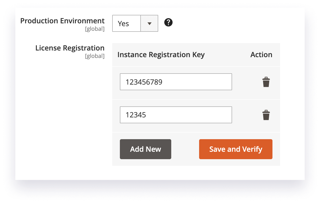 enter your magento instance registration key magento instance registration key