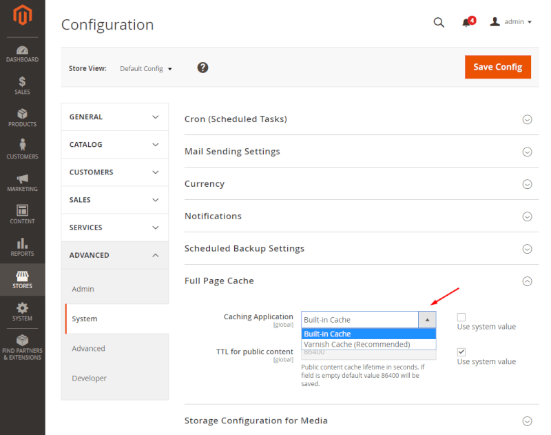 configurations-full-cache-magento
