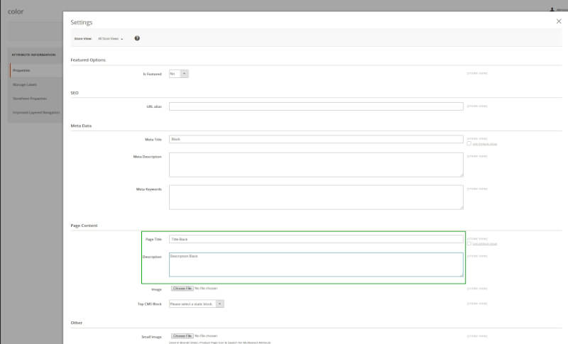product data