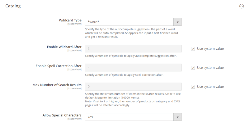 elasticsearch catalog