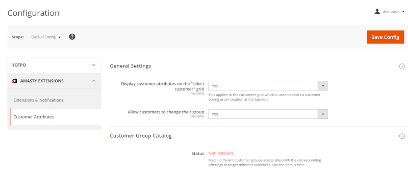customer attributes