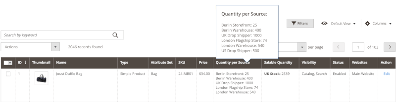 salable quantity