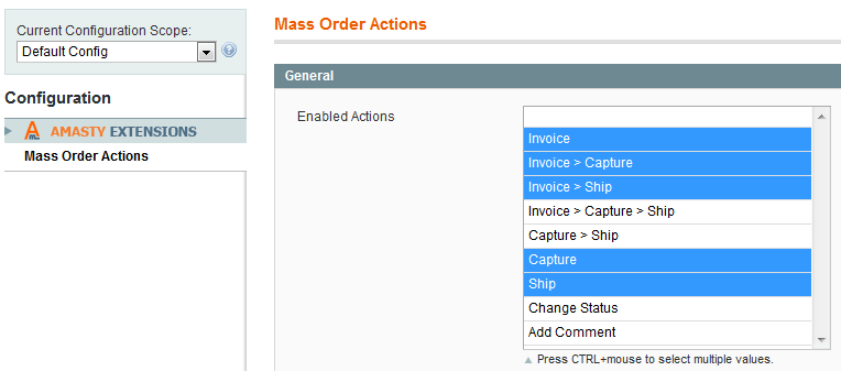 Magento Mass Order Actions - Amasty Magento Mass Order Actions - Amasty