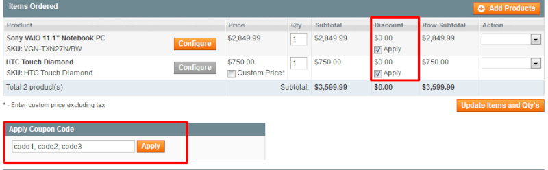 Magento Multiple Coupons extension by Amasty