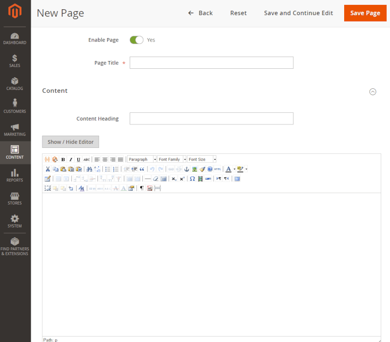 magento-wysiwyg